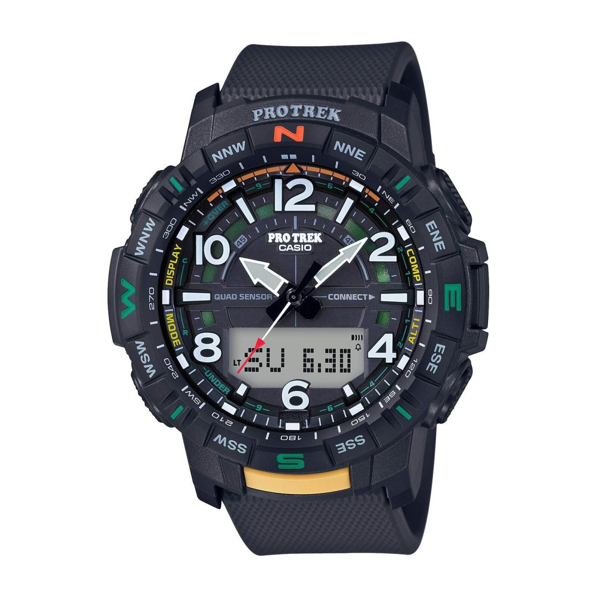 Casio Protek PRT-B50-1DR Men`s Watch Quad Sensor Resin Digital Compass