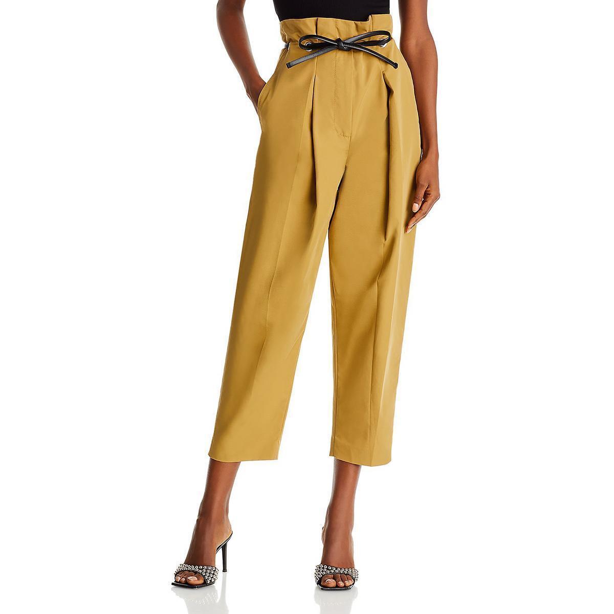 3.1 Phillip Lim Womens Origami Tan Paperbag Pleated Chino Pants 0 Bhfo 2968