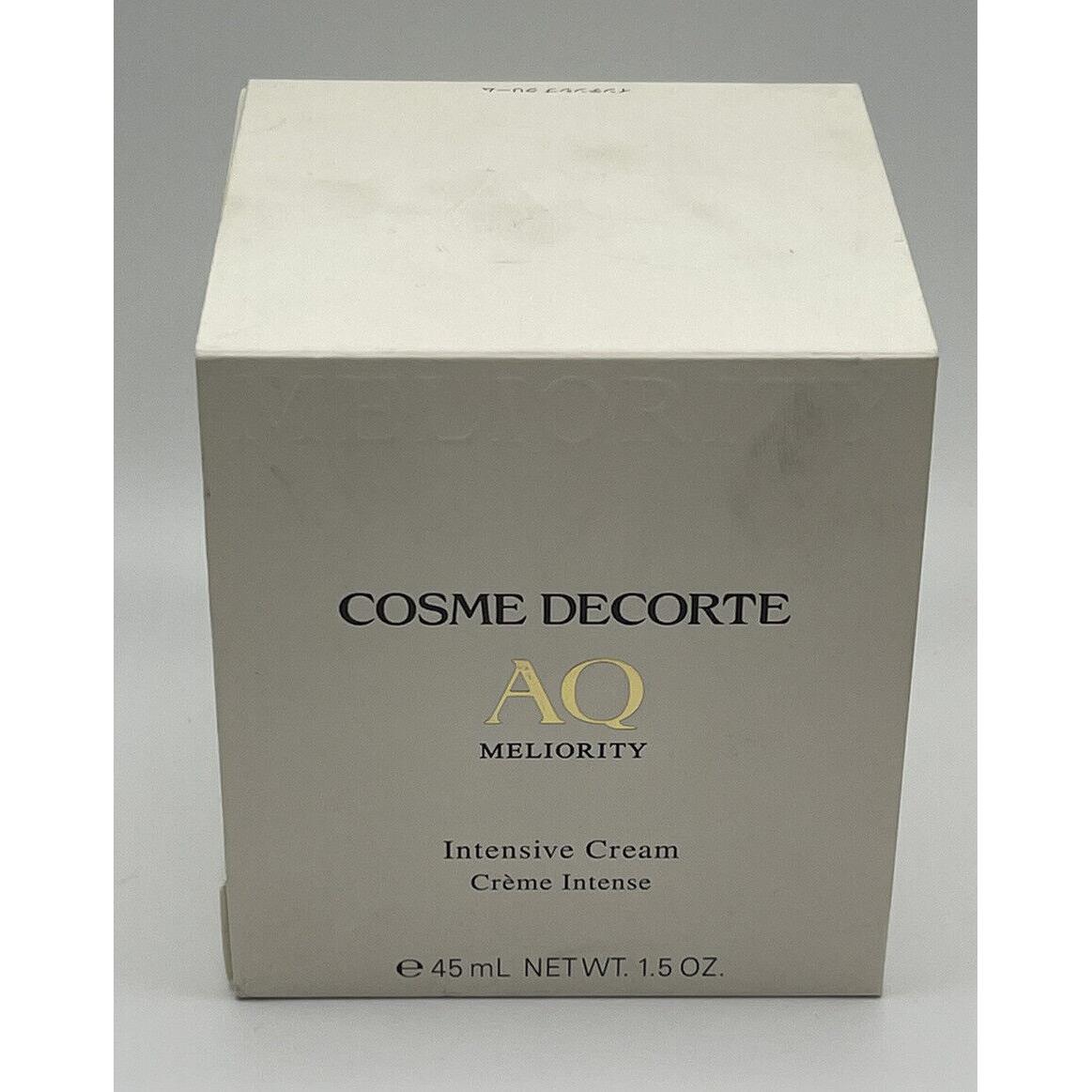 Decorté Decort AQ Meliority Intensive Cream 45 mL / 1.5 Oz