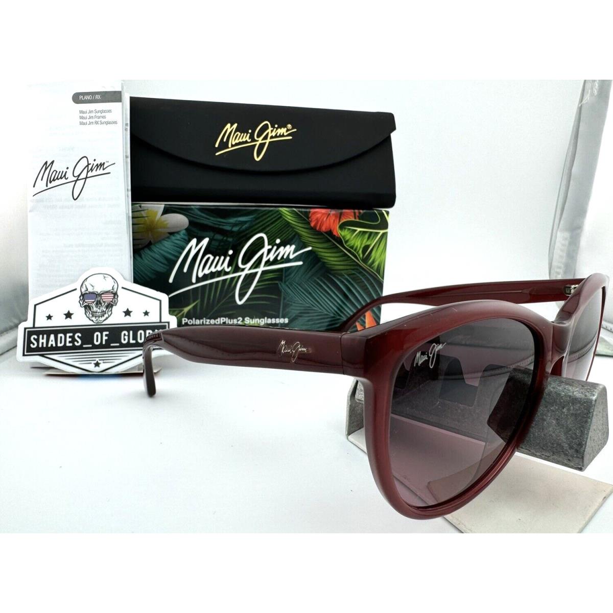 Maui Jim Glory Glory MJ 833-13D Milky Raspberry Maui Rose Polarized Sunglasses