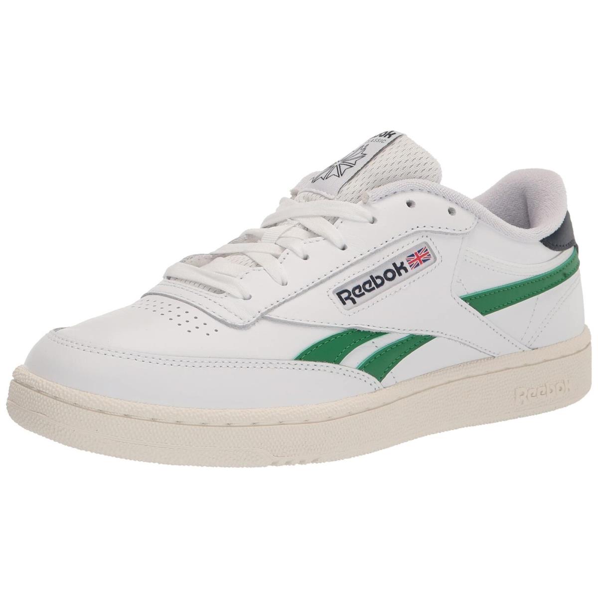 Reebok Unisex Club C Revenge Sneaker White/glen Green/vector Navy 6 US Men