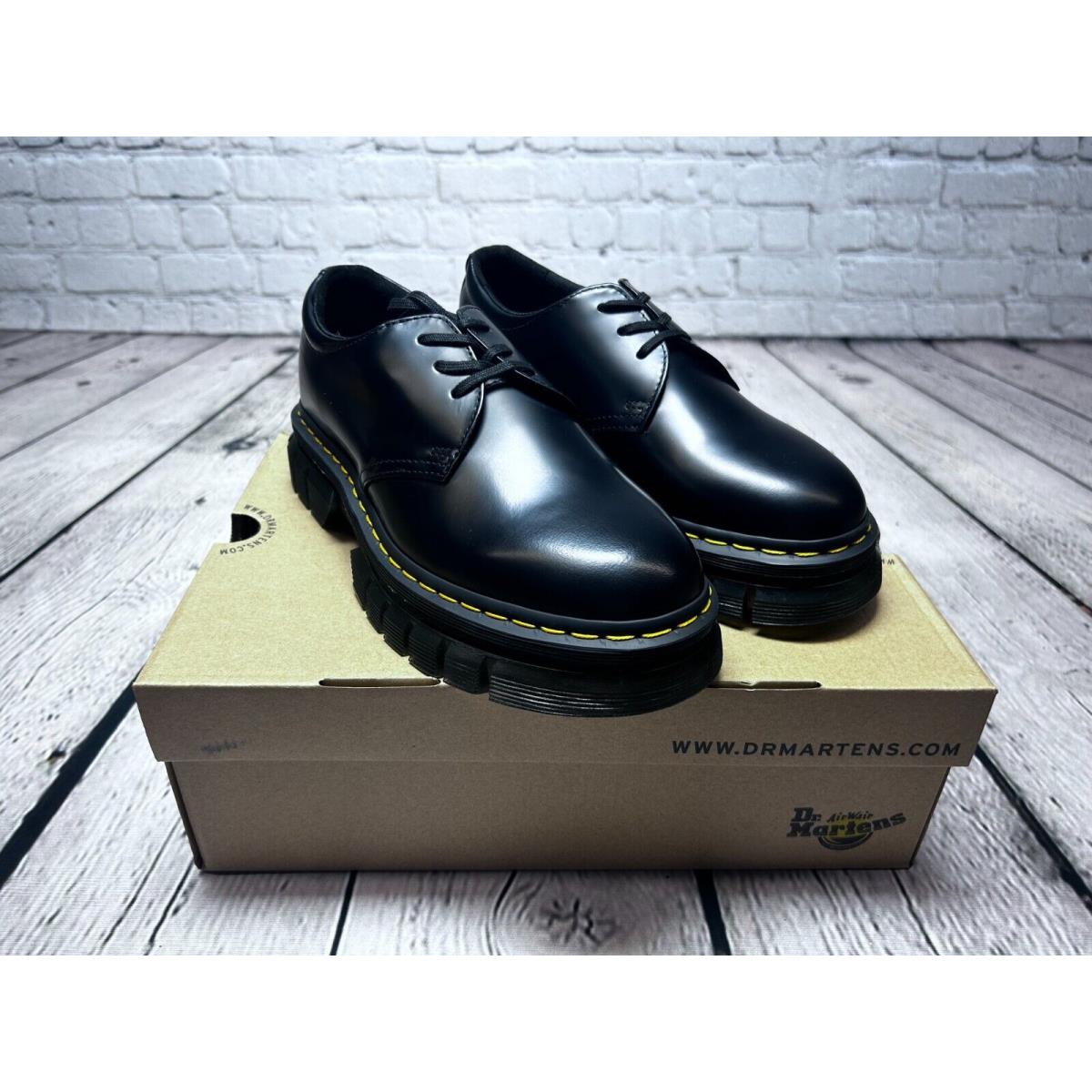 Dr. Marten Rikard 31 Black Polished Smooth Shoes