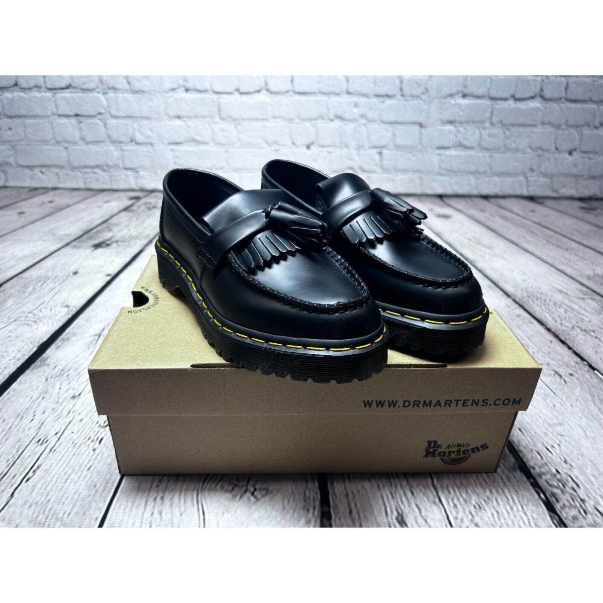 Dr. Martens Adreian Bex Black Smooth Loafers