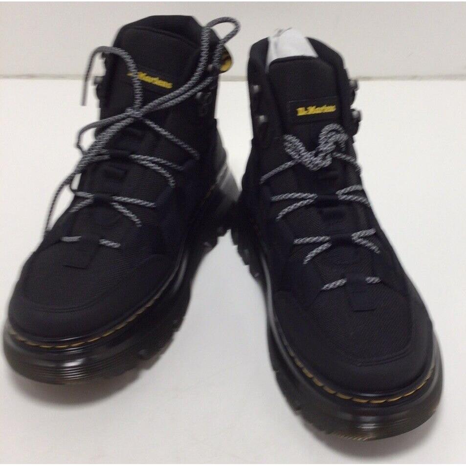 Dr. Martens Boury Boots Men`s US Size 7 Ladies US Size 8 Black Leather