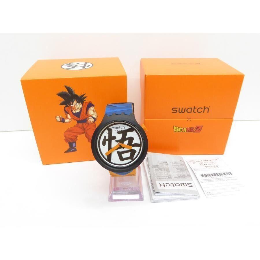 Swatch X Dragon Ball Z Goku X Anime Artist Big Bold w Silicone Strap Ltd-nib