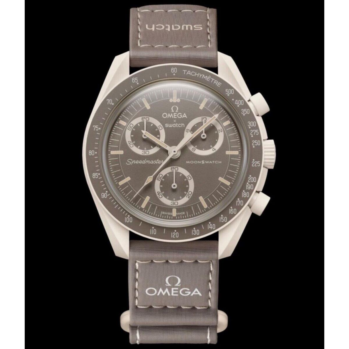 Omega X Swatch Moonswatch Mission on Earth `desert` Ship Now