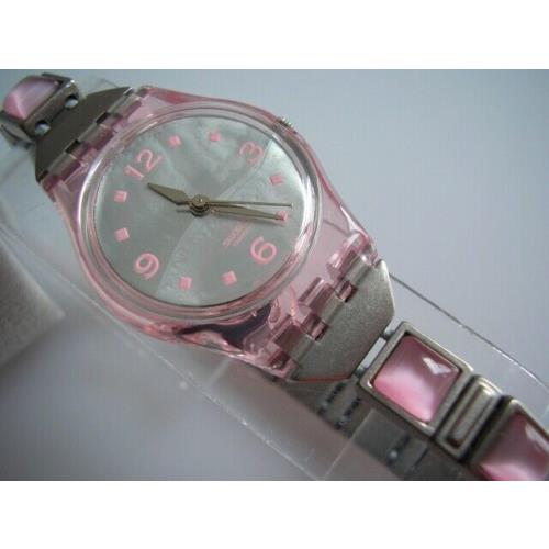 Soft Taste Elegant Ladies Swatch with Pink S/s Links on Stretch Band Nib-rare