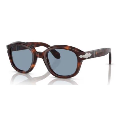 Persol 0PO0060S 24/56 Havana/blue Soft Square 52mm Women`s Sunglasses