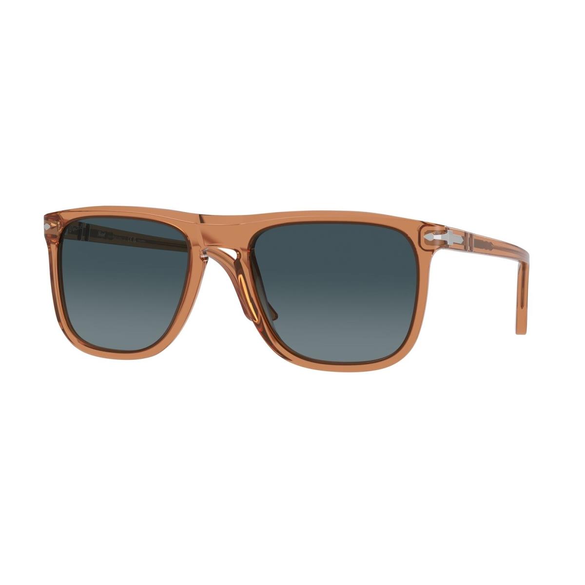 Persol PO3336S 1213S3 Transparent Brown Blue Polarized 57 mm Unisex Sunglasses