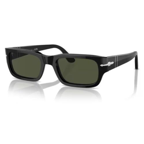 Persol 0PO3347S 95/31 Black/green Rectangular 58mm Women`s Sunglasses