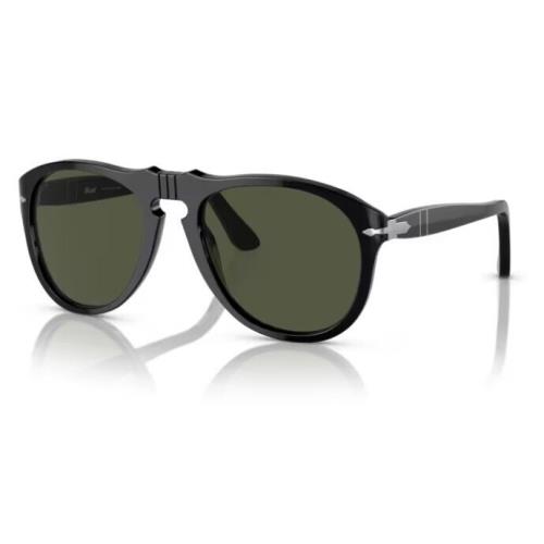 Persol 0PO0649 95/31 Black /green 54mm Soft Square Men`s Sunglasses