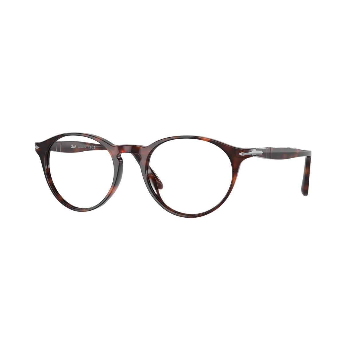 Persol PO3092V 9015 Havana Transparent 50 mm Men`s Eyeglasses