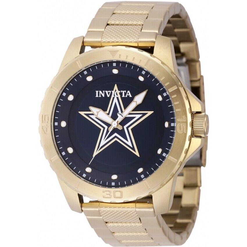 Invicta Nfl Dallas Cowboys Quartz Blue Dial Men`s Watch 48091