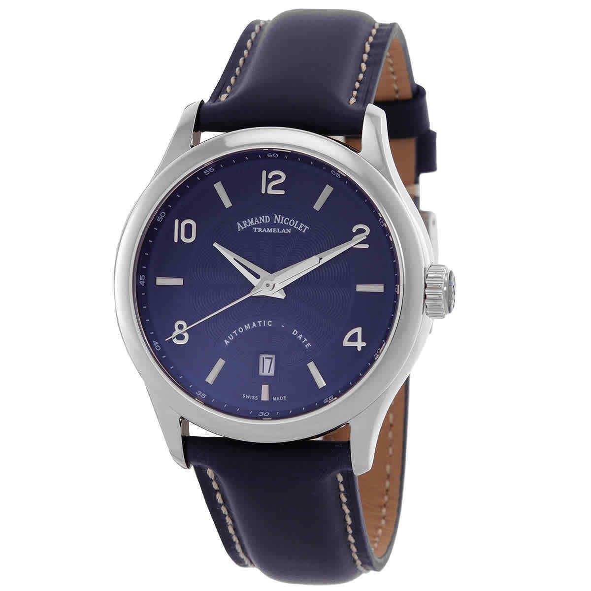 Armand Nicolet M02-4 Automatic Blue Dial Men`s Watch A840AAA-BU-P140BU2