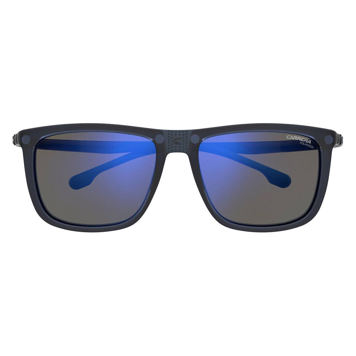 Carrera Sunglasses Men Blue Rectangle 55mm