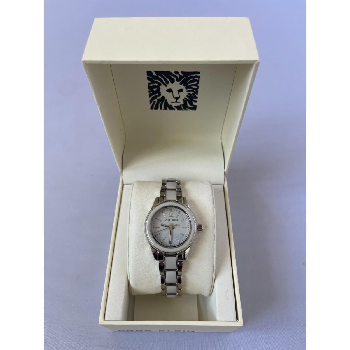 AK/3314 Anne Klein Japan Movement Women`s Quartz Watch Enamel Links You Choose SILVER/WHITE