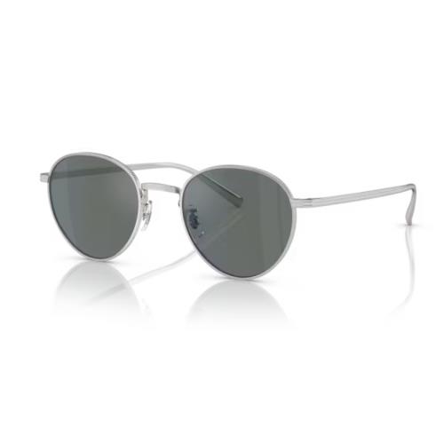 Oliver Peoples OV1336ST Rhydian 5036W5 Silver/regal Blue Round Shaped Sunglasses