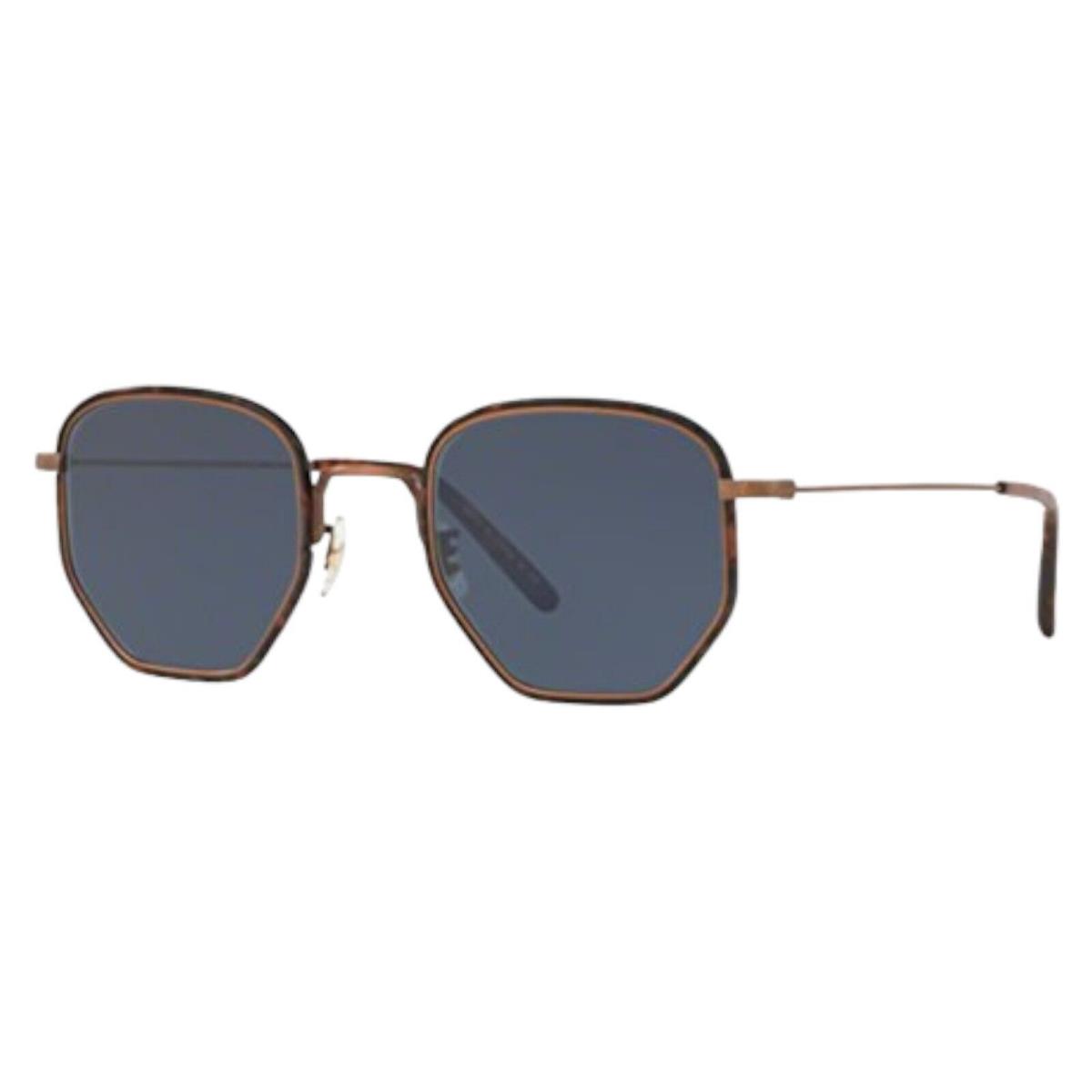 Oliver Peoples Alland Sunglasses 1233 50 5285R5 Bronze with Blue Lenses