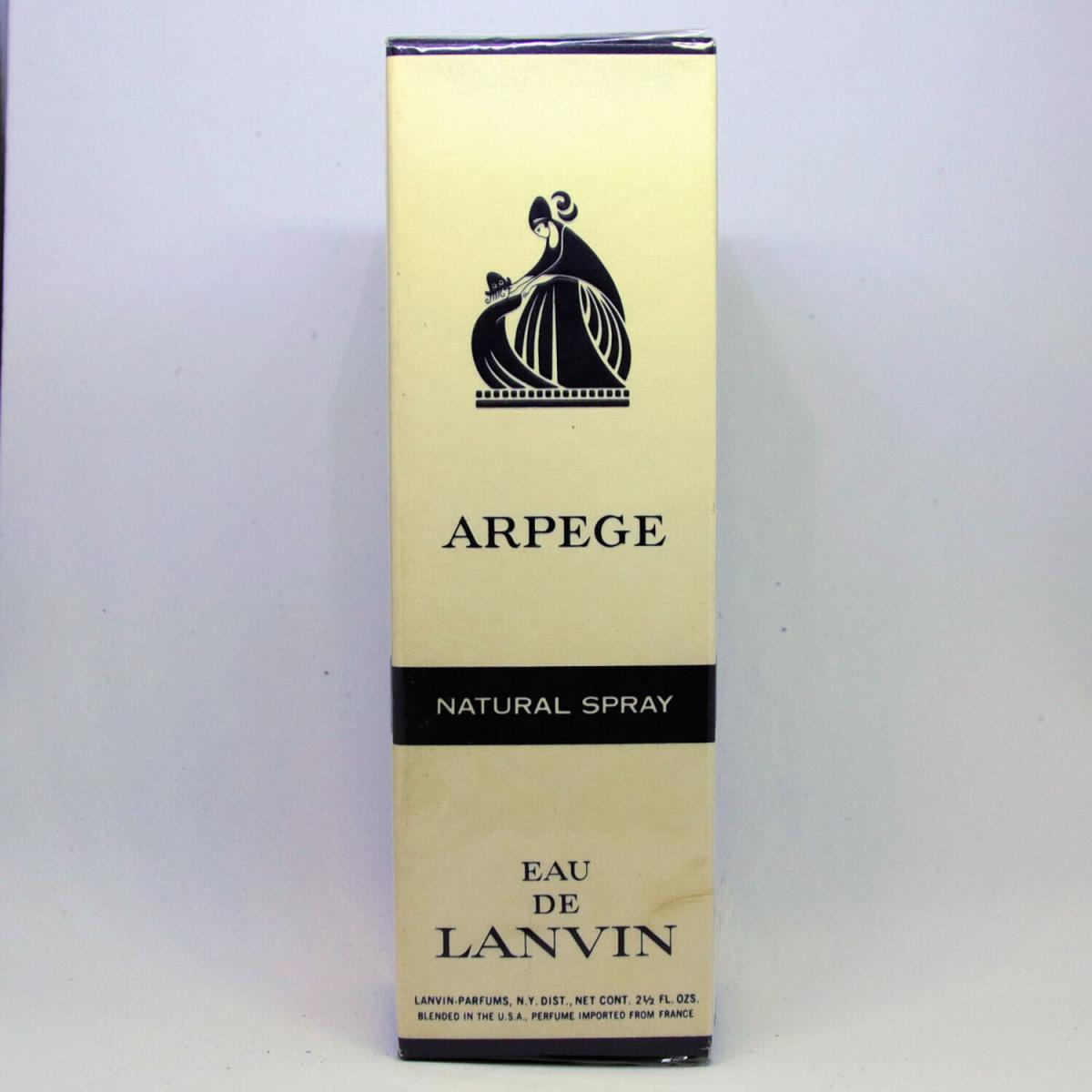 Lanvin Vintage French Arpege Natural Spray Eau DE Lavine Perfume No 805