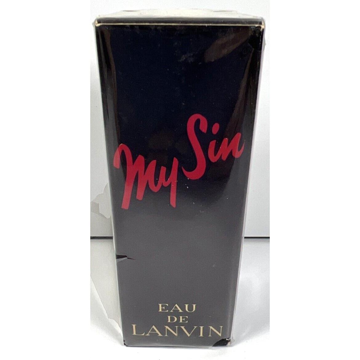 Vintage My Sin By Eau De Lanvin Women Perfume 1.33 oz