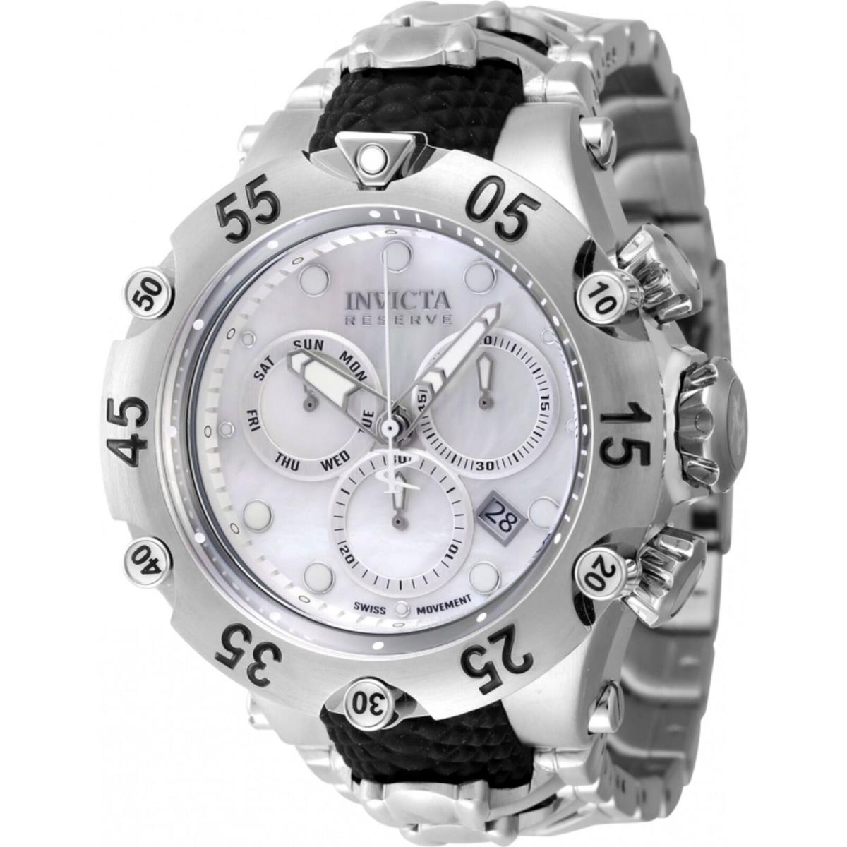 Invicta 47156 Men`s Reserve White Silver Dial Chronograph Watch