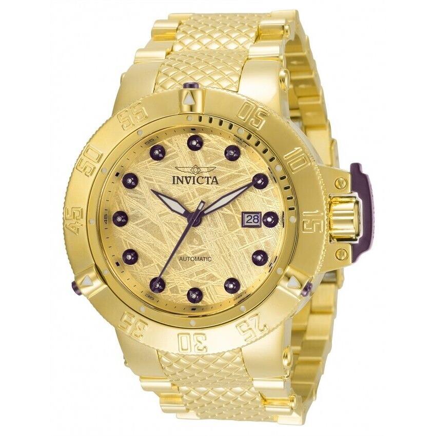 Invicta 50mm Subaqua Noma Iii Limited Edition Automatic Meteorite Diamond 35671 - Aqua