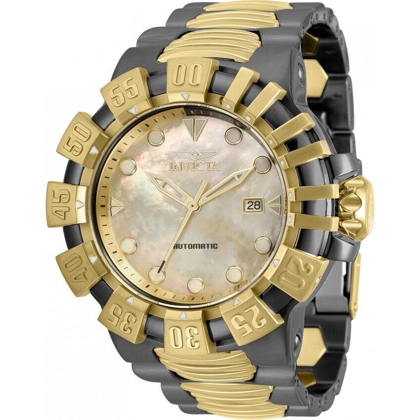 Invicta Automatic 24 Jewel Mother-of-pearl Dial Excursion 52mm Watch