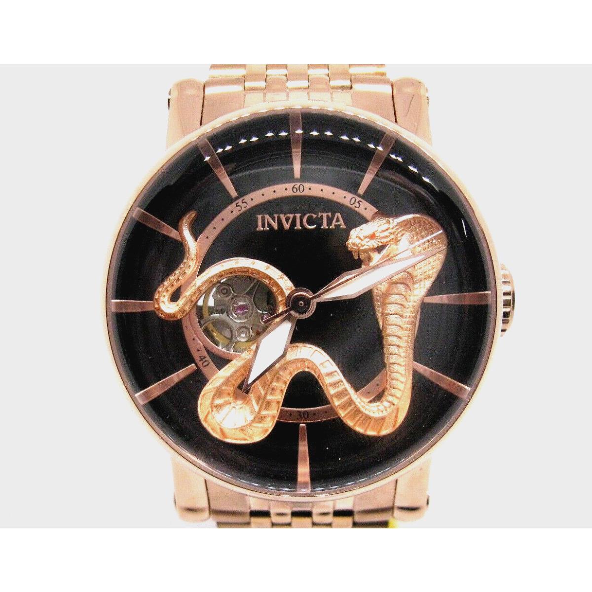 Invicta Cobra Rose Gold I.p. Automatic/mechanical NH38A Men`s Watch-43336
