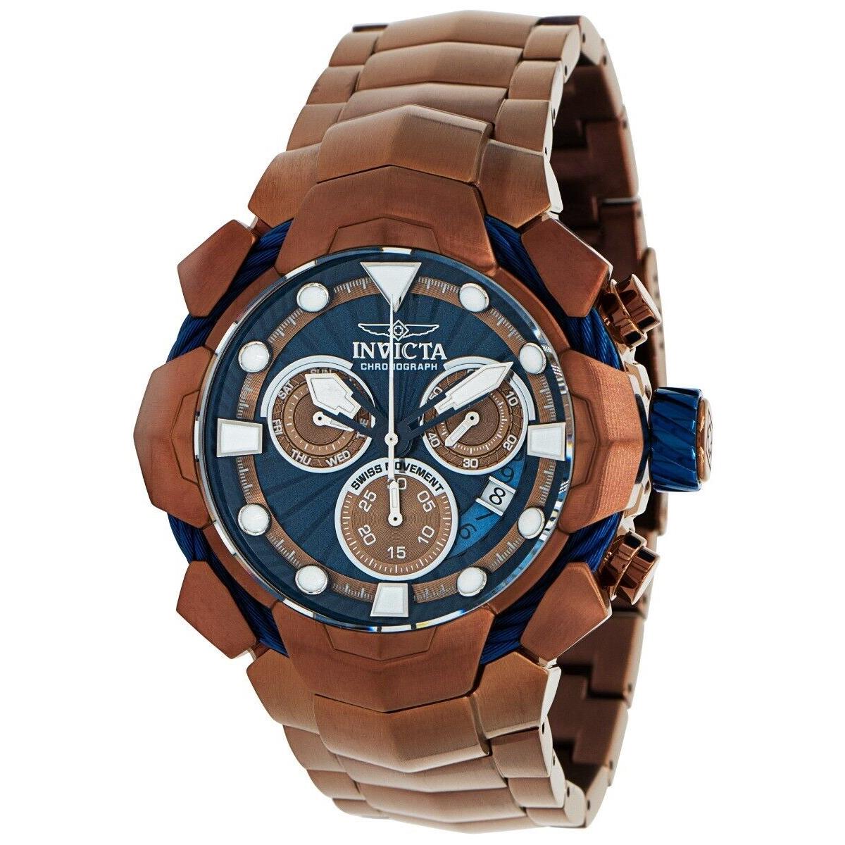 Invicta Bolt Swiss Ronda Z60 Caliber Men`s Watch - 54mm Dark Brown 37647