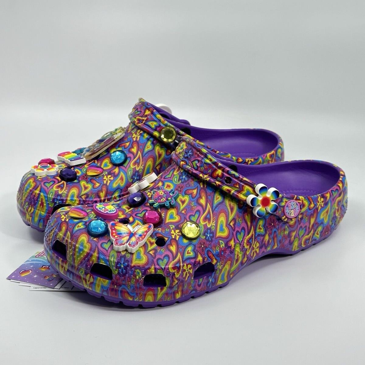 Lisa Frank Crocs Neon Purple Size M9/W11