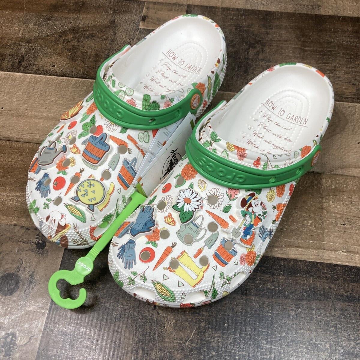 Crocs Clog Womens 11/Mens 9 Epcot International Flower Garden 2022 Disney Park