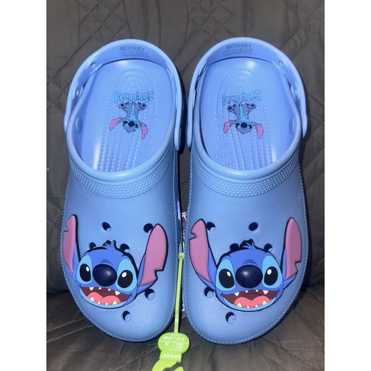 Unisex Clogs Crocs Disney Stitch Classic Clog Adult M8 W10 Rare Find