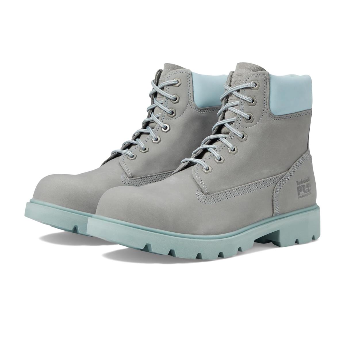 Unisex Boots Timberland Pro Sawhorse 6 Composite Safety Toe Gray/Aqua