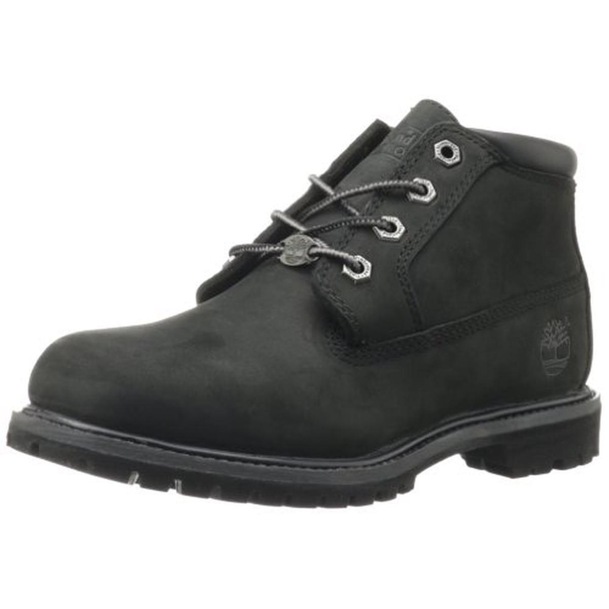 Timberland Womens Nellie Leather Waterproof Casual Ankle Boots Shoes Bhfo 6304 - Black