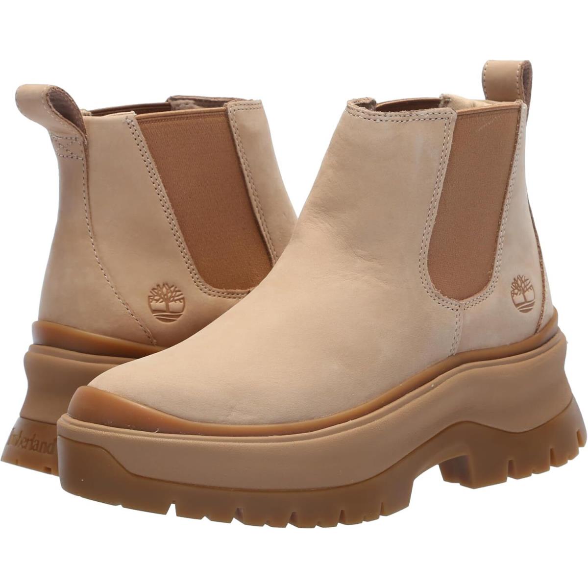 Women`s Shoes Timberland Roxie Lane Leather Chelsea Boots TB0A28XMEN71 LT Beige