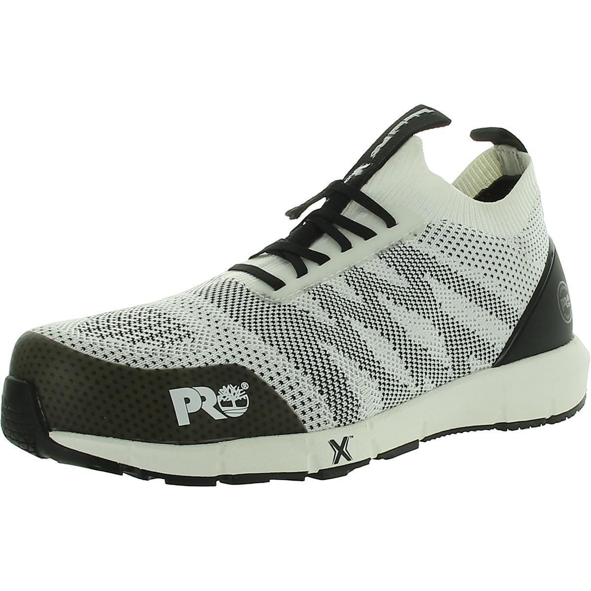 Timberland Womens Radius Knit Trainers Work Safety Shoes Sneakers Bhfo 7786 - White/Black