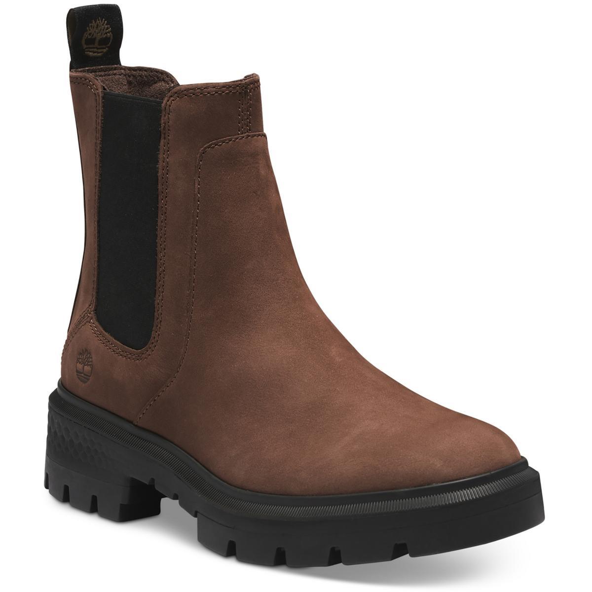 Timberland Womens Cortina Valley Leather Pull On Chelsea Boots Shoes Bhfo 4909 Chocolate Full Grain