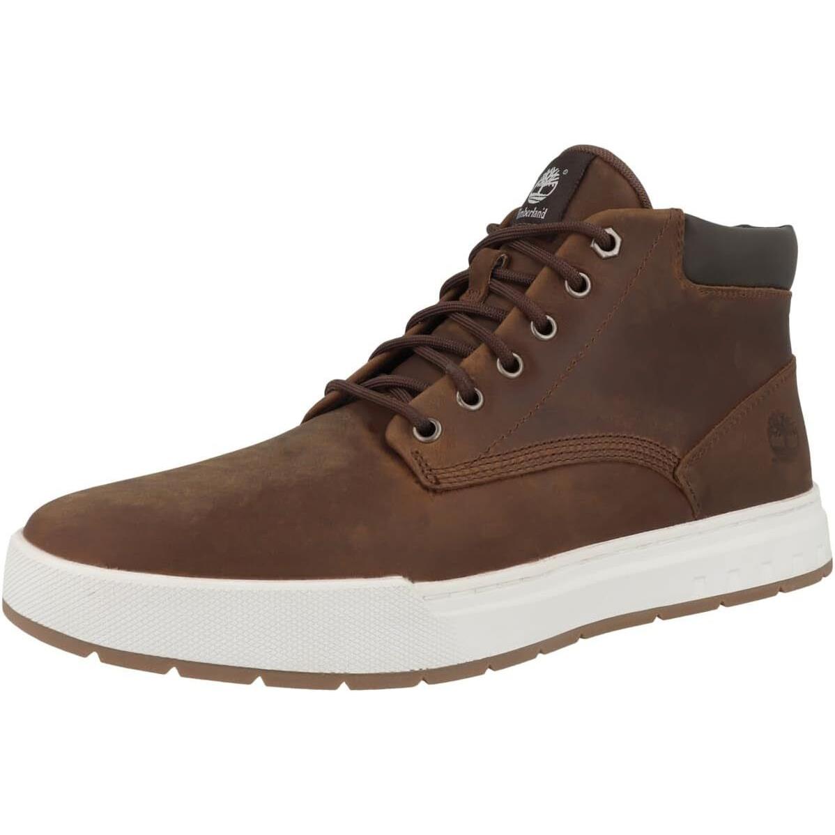 Men`s Shoes Timberland Maple Grove Leather Chukka TB0A297Q3581 Medium Brown - Brown