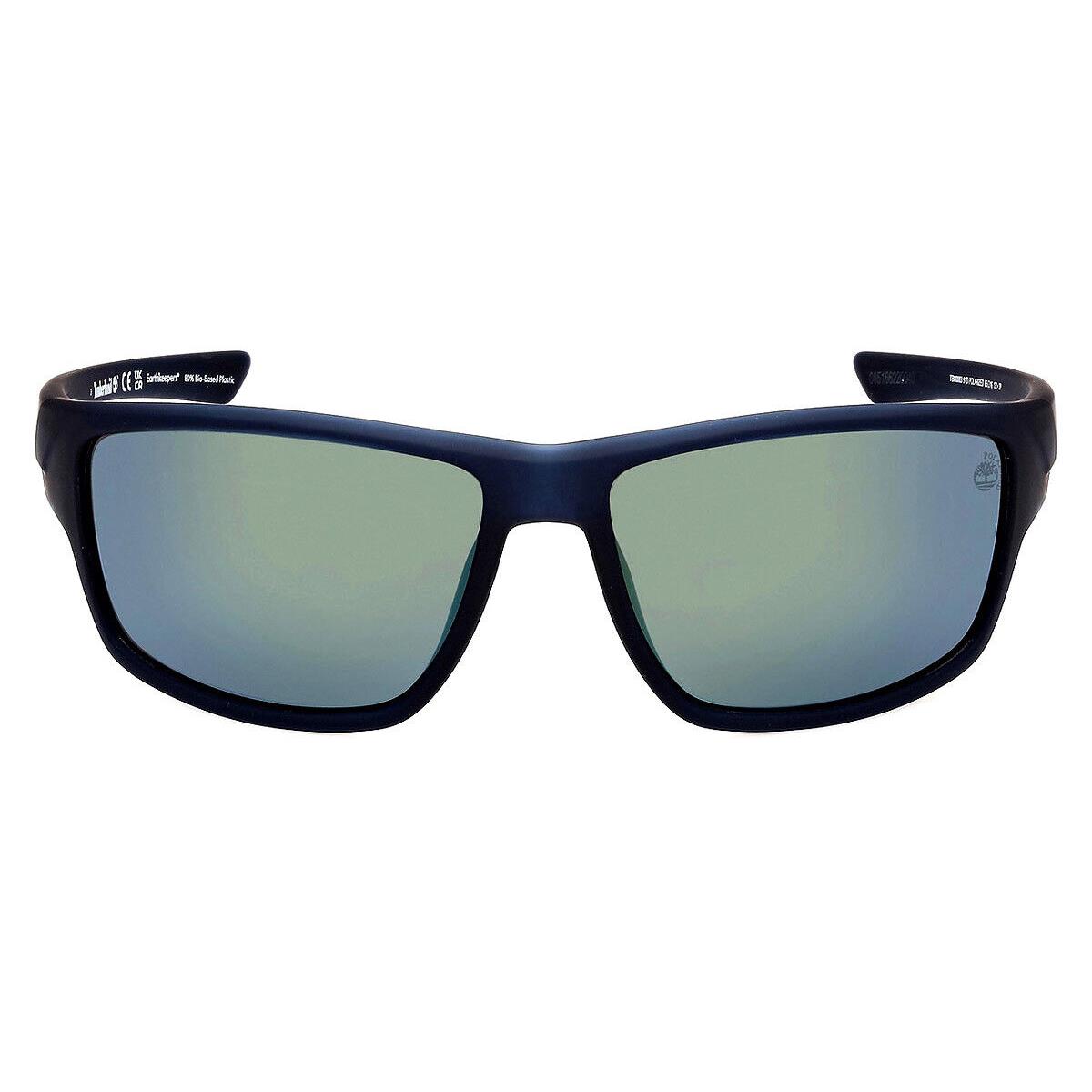 Timberland TB00003 Sunglasses Men Matte Blue 65mm