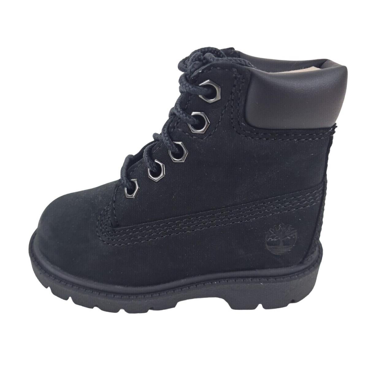 Timberland 6 IN Toddler`s Classic Waterproof Boots 010810 001 Winter Black Sz 5