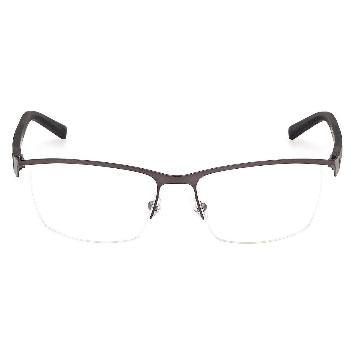 Timberland TB50018 Eyeglasses Men Matte Dark Ruthenium 57mm