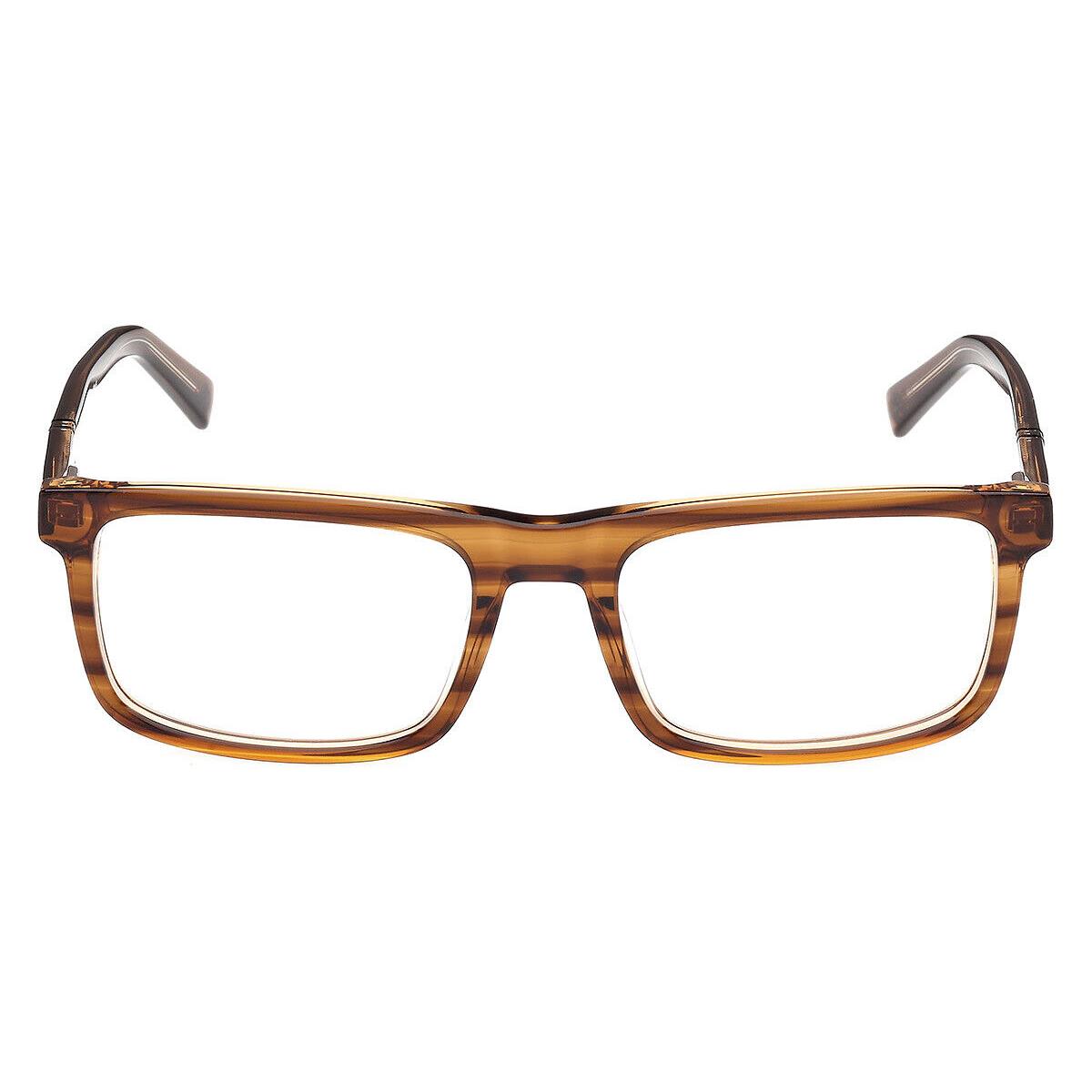 Timberland TB50023 Eyeglasses Men Light Brown 55mm