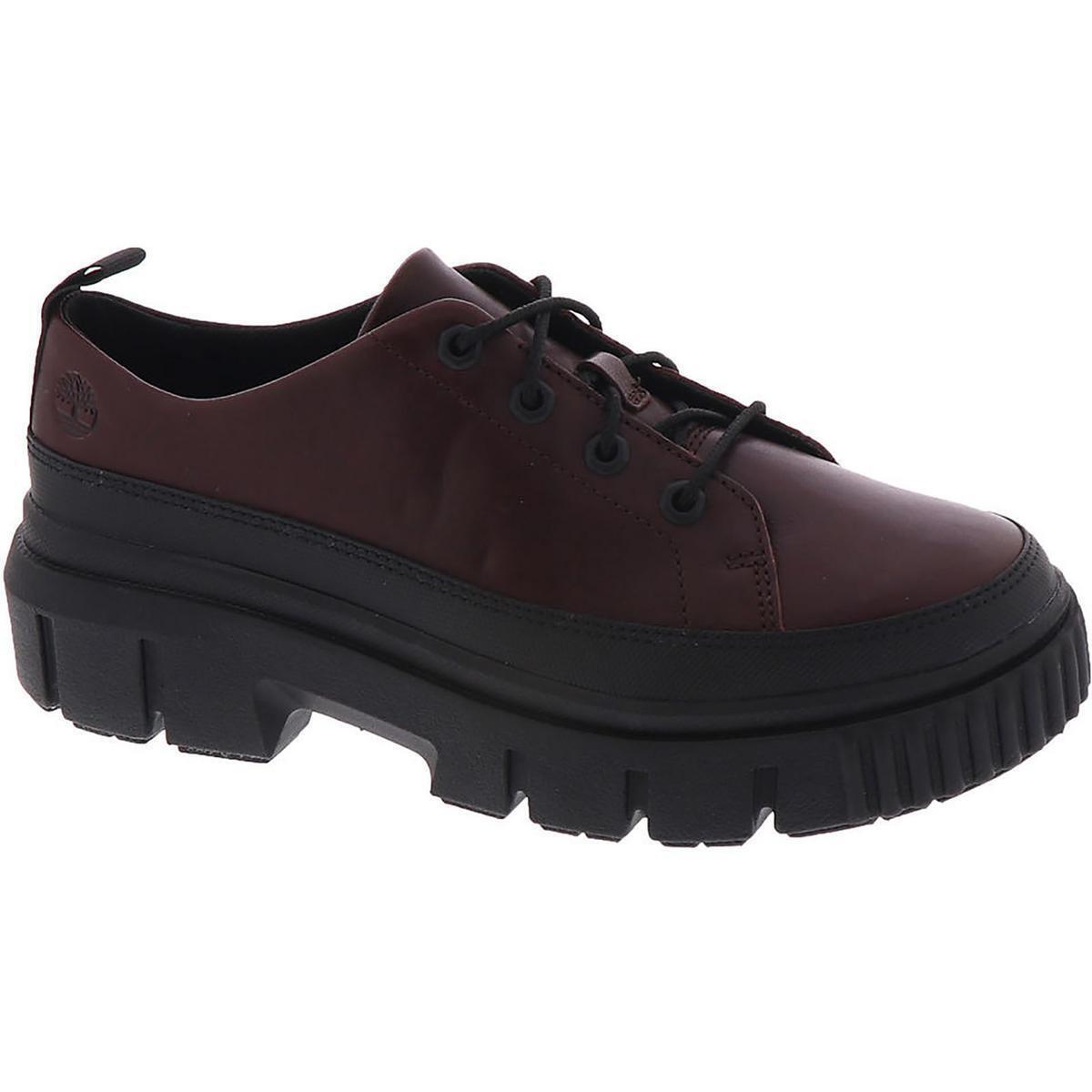 Timberland Womens Greyfield Red Leather Oxfords Shoes 7 Medium B M Bhfo 9254 - Burgundy