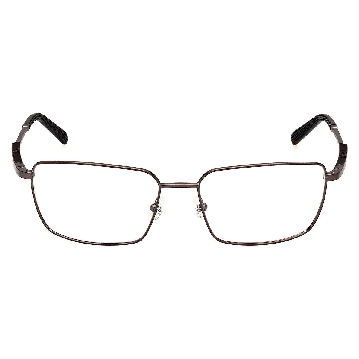 Timberland TB50005 Eyeglasses Men Shiny Satin Gunmetal 57mm