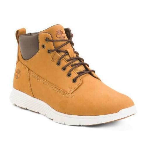 Timberland Men`s Killington Mid Lace Up Nubuck Leather Sneakers Size 8 - Wheat