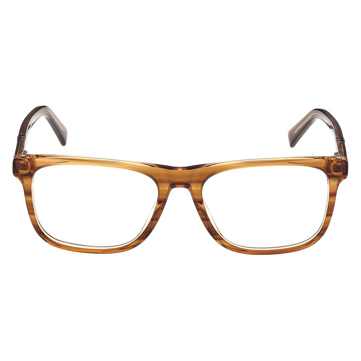 Timberland TB50022 Eyeglasses Men Light Brown 55mm