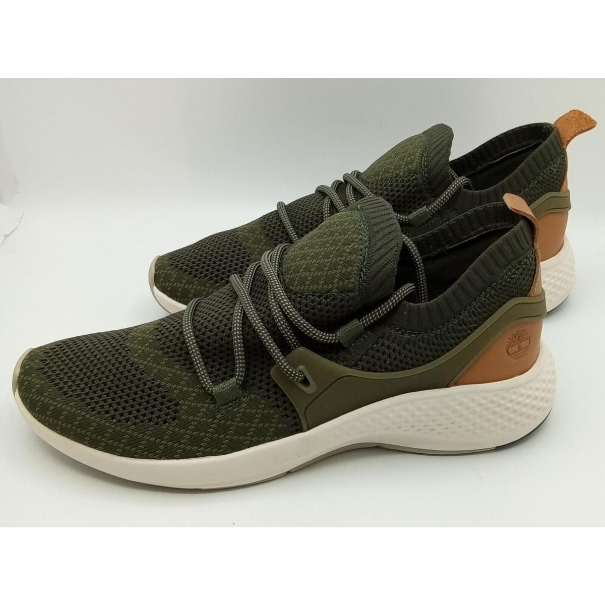 Timberland Flyroam Go Knit Men`s Sneaker Dark Green Size 8.5