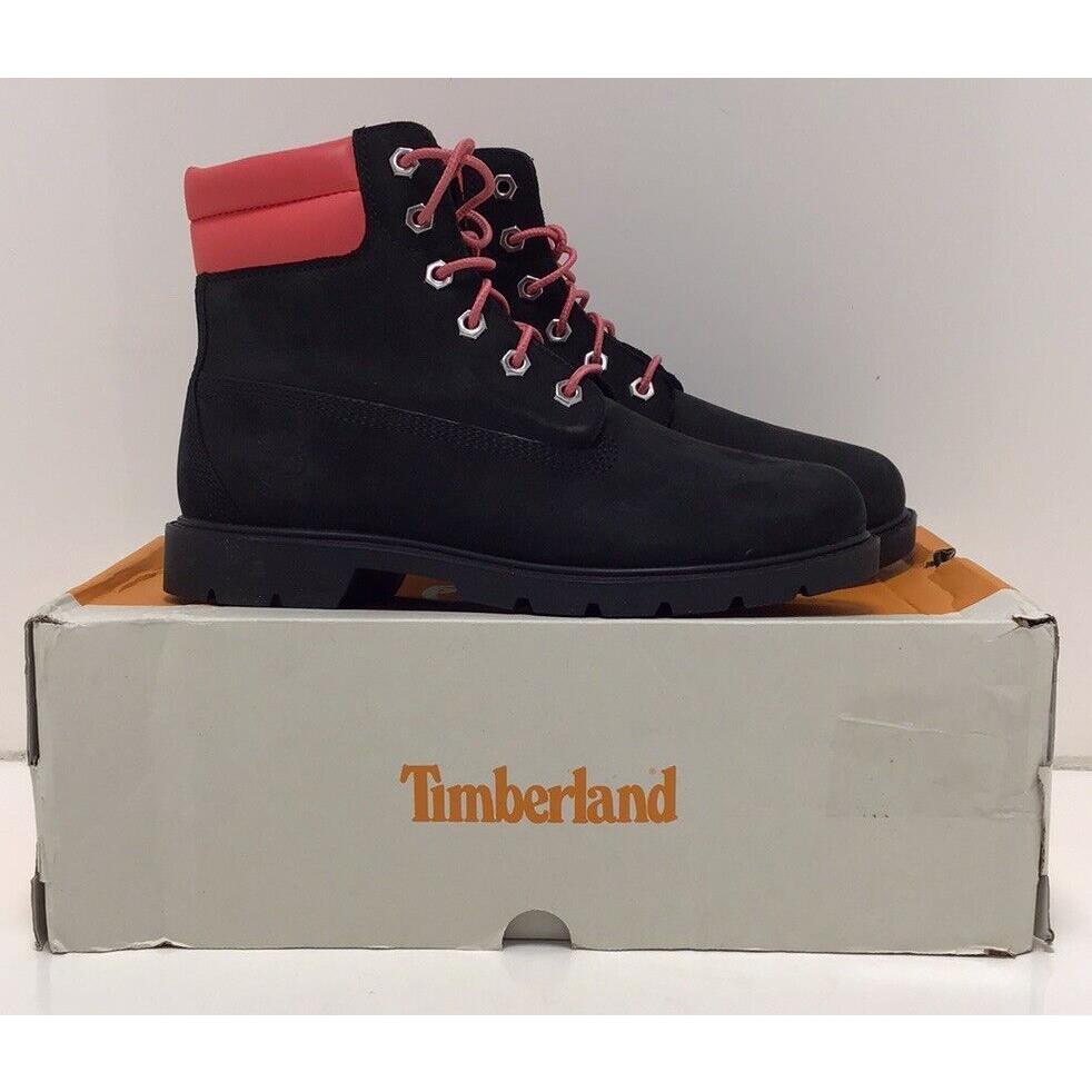 Timberland Boots Women`s Linden Woods 6 In Waterproof Size 7.5 in Pink and Black