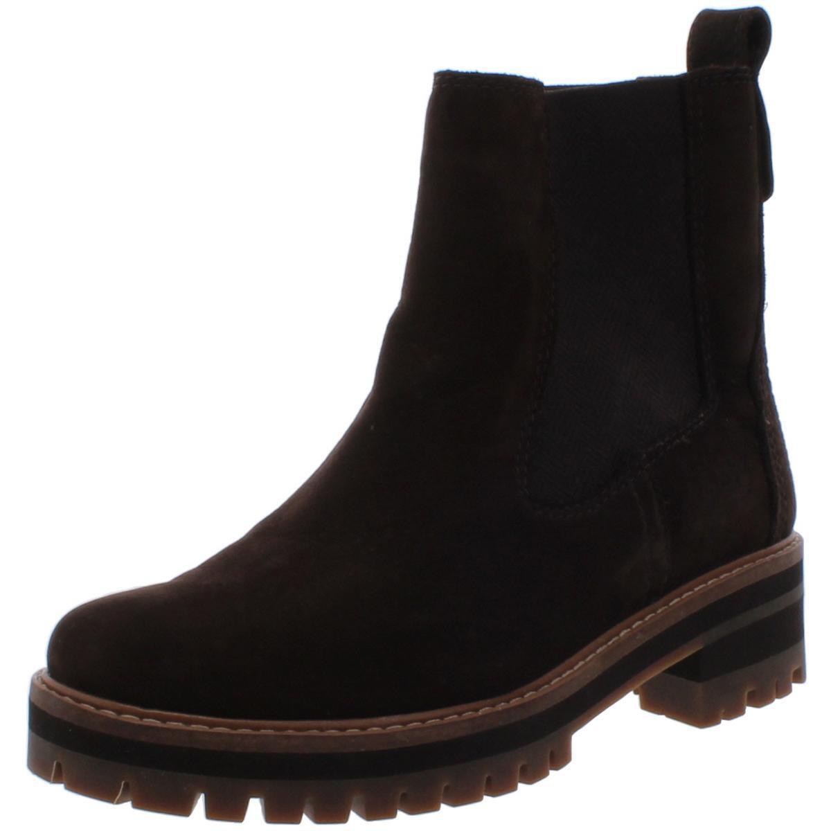 Timberland Mens Courmayeur Valley Brown Chelsea Boots 6 Medium D Bhfo 7551 - Dark Brown Nubuck