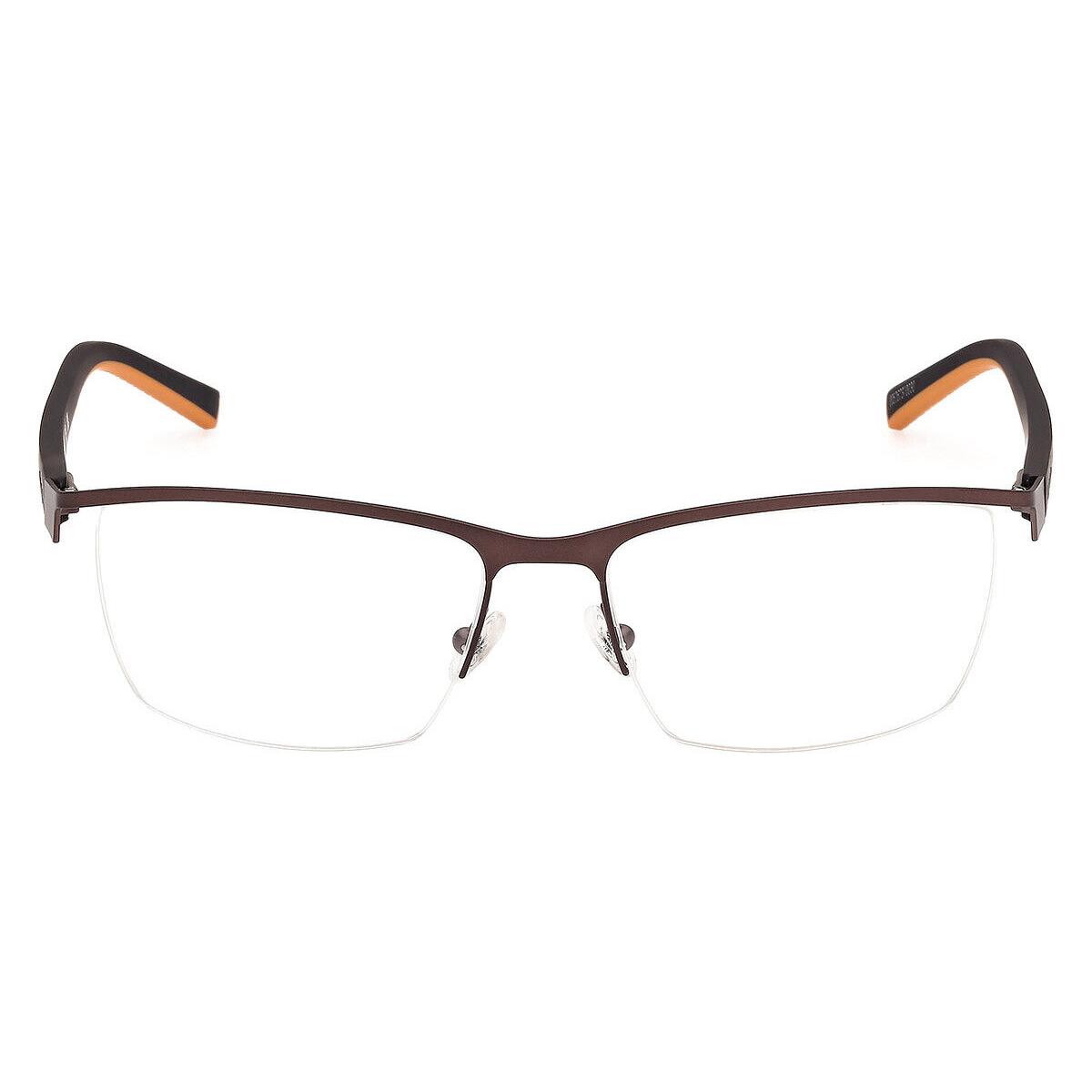 Timberland TB50018 Eyeglasses Men Matte Dark Brown 57mm